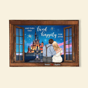 And They Lived Happily Ever After Personalized Canvas Print-Couple Gift-1DNDT100323 - Poster & Canvas - GoDuckee