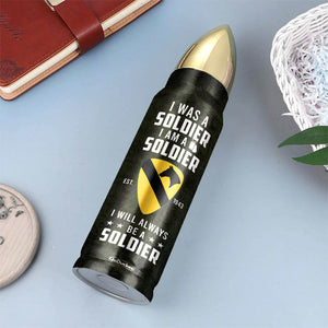 Personalized Veteran Bullet Tumbler - I Will Always Be A Soldier - Water Bottles - GoDuckee