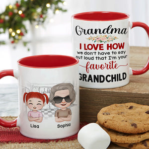 I'm Your Favorite Grandchild Personalized Mug, Gift For Grandma, Gift For Grandpa, Mother's Day Gift - Coffee Mug - GoDuckee