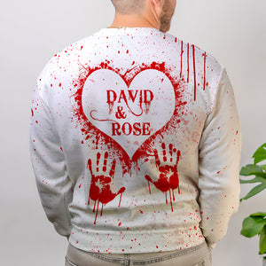 Horror Couple See You In My Dreams, Personalized All Over Print Shirt, Halloween Gift for Loved One - AOP Products - GoDuckee