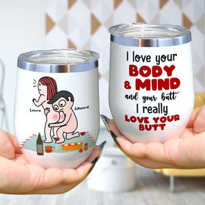 I Really Love Your Butt Personalized Mug, Funny Gift For Couple - Coffee Mug - GoDuckee