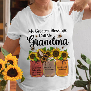 My Greatest Blessings Call Me, Personalized Shirt Hoodie, Gift For Mom - Shirts - GoDuckee