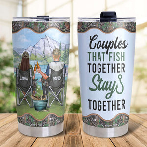 Personalized Fishing Couple Tumbler - You're Still My Greatest Catch - Tumbler Cup - GoDuckee
