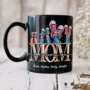 I Love You, Mom, Gift For Mom, Personalized Mug, Shoes Mug, Mother's Day Gift - Coffee Mug - GoDuckee