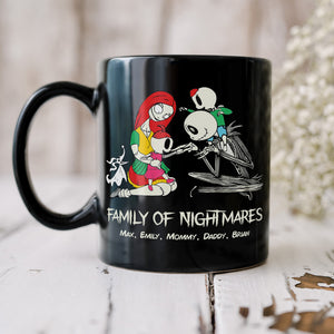Horror Family Gift Parents And Children 02QHDT150423 Personalized Black Mug - Coffee Mug - GoDuckee