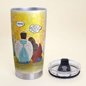 Memories Of Husband/Him in Heaven - Personalized Tumbler - I Miss You and Always There - Tumbler Cup - GoDuckee