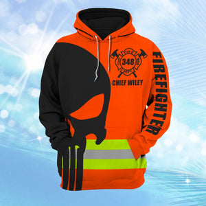 Personalized Firefighter All Over Print Shirt - Custom Unit - AOP Products - GoDuckee