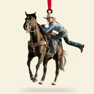 Custom Rodeo Photo Ornament, Christmas Tree Decor - Ornament - GoDuckee