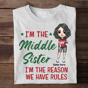 Sisters Christmas Make The Rules - Personalized Shirts - Shirts - GoDuckee