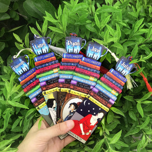 Personalized Outlander Bookmark - Gift For Book Lover - Book Stack Pattern - Bookmarks - GoDuckee