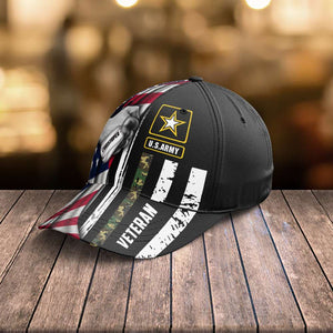 Hand Holding Flag Personalized Veteran Classic Cap - Classic Cap - GoDuckee
