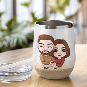 Premium Quality Couple Married, Wine Tumbler - Wine Tumbler - GoDuckee