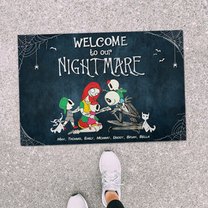 Welcome To Horror Family, 01QHDT150423 Personalized Family Doormat - Doormat - GoDuckee