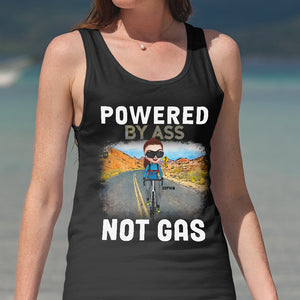 Powered By A** Not Gas, Personalized Shirt for Cycling Lovers - Shirts - GoDuckee