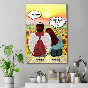 Personalized Memories Of Husband in Heaven, Husband - Wife I miss you - I am always there Custom Wall Art - Poster & Canvas - GoDuckee