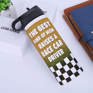 Personalized Dirt Track Racing Mom Water Bottle - The Best Kind Of Mom Raises A Race Car Driver - Water Bottles - GoDuckee