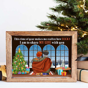 Old Couple How Lucky I Am To Share My Life With You, Personalized Canvas Print - Poster & Canvas - GoDuckee