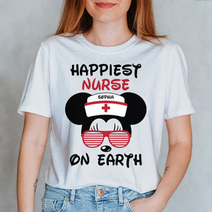 Happiest Nurse On Earth Personalized Shirts, Gift For Nurse - Shirts - GoDuckee