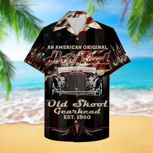 Hot Rod An American original hot rod Old skool gearhead Custom Hawaiian Shirt, Aloha Shirt - Hawaiian Shirts - GoDuckee
