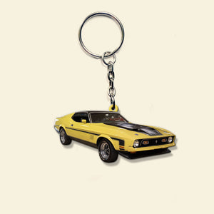 Custom Muscle Car Photo Keychain, Gift For Car Lovers - Keychains - GoDuckee