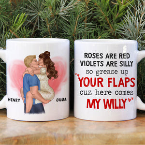 It's Not That I'm Horny Personalized Naughty Couple Mug, Gift For Couple - Coffee Mug - GoDuckee