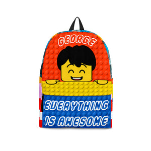 Personalized Back To School Gift For Lego Kids, Everything is awesome Custom Backpack - Backpack - GoDuckee