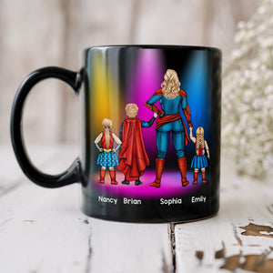 Mother's Day Gift 06HUDT030423TM Personalized Black Mug - Coffee Mug - GoDuckee