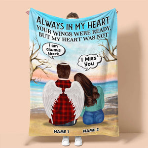 Personalized Wife & Husband in Heaven Blanket - Your Wings Were Ready But My Heart Was Not - Sunflowers - Blanket - GoDuckee