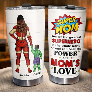 Power Love Mom Dad 05HUDT180423TM Personalized Family Tumbler - Tumbler Cup - GoDuckee