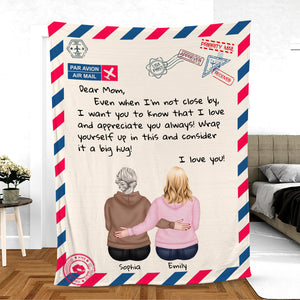 Letter To Mom, Mother's Day Gift, Mom Personalized Blanket, Gift For Mom - Blanket - GoDuckee