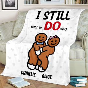 Funny Naughty Bed Couple Personalized Blanket - Blanket - GoDuckee