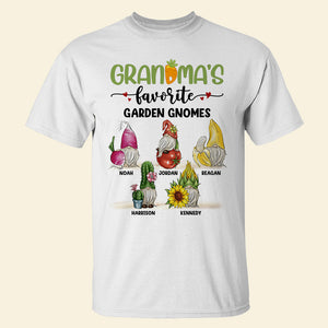 Grandma's Favorite Garden Gnomes, Personalized Shirt, Gift For Grandma - Shirts - GoDuckee