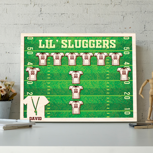 American Football Team Personalized 2 Layers Wood Sign - Wood Sign - GoDuckee