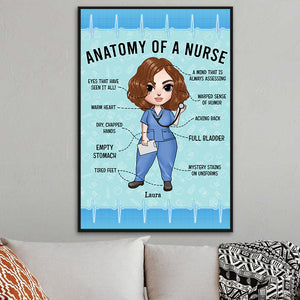 Anatomy Of A Nurse Girl Dolls Personalized Wall Art Fol9-Vd2 - Poster & Canvas - GoDuckee