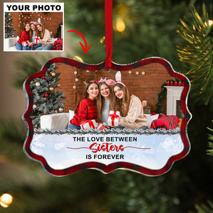 The Love Between Brothers & Sisters Is Forever, Custom Family Ornament, Christmas Tree Decor - Ornament - GoDuckee