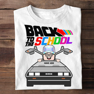 Personalized Gifts For Kids, Back To Lego School, Racing Car, Custom Name Youth Shirt - Shirts - GoDuckee