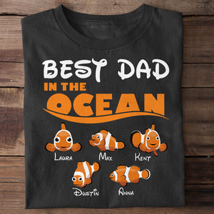 Dad Best Dad In The Ocean, Personalized Shirts, Gifts for Dads - Shirts - GoDuckee