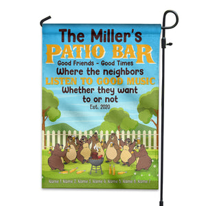 Personalized Gifts For Bear Family, Grilling Patio bar, Custom Flag - Flag - GoDuckee