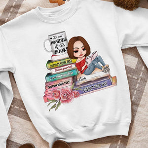 It's Not Hoarding If It's Books, Reading Girl T-shirt Hoodie Sweatshirt - Shirts - GoDuckee