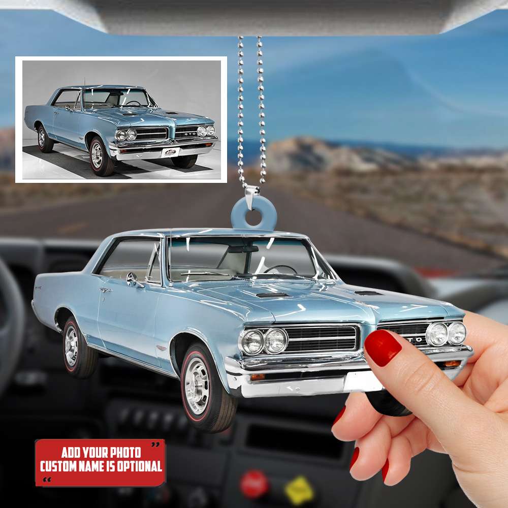 Muscle Car Personalized Flat Car Ornament - Gift for Car Lovers - Ornament - GoDuckee