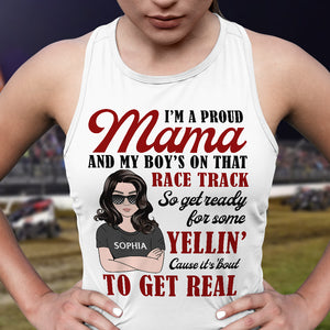 Get Ready for Some Yellin' Cause It's 'Bout To Get Real, Personalized Shirt for Racing Family Members - Shirts - GoDuckee