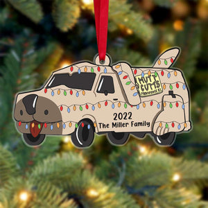 Personalized Van Shape Ornament, Christmas Tree Decor - Ornament - GoDuckee