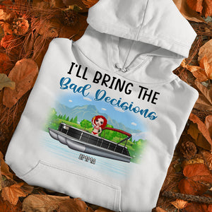 Personalized Pontoon Crew Shirts - I Will Bring The Fun, Bad Decisions, Bail Money,... - Best Friends - Shirts - GoDuckee