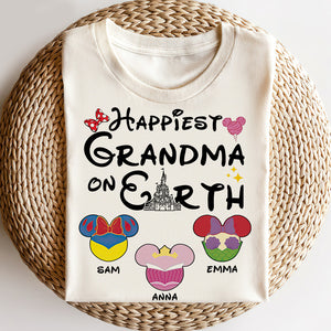 Mother Happiest Grandma On Earth Personalized Shirts - Shirts - GoDuckee