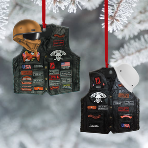 Biker Jacket, Personalized Acrylic Ornament For Speed Lovers - Ornament - GoDuckee