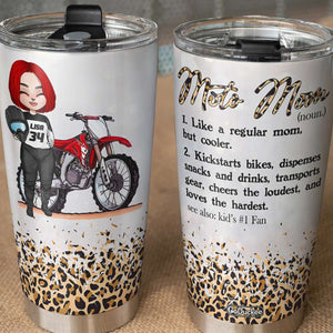 Personalized Motocross Mom Tumbler - Like A Regular Mom But Cooler - Tumbler Cup - GoDuckee