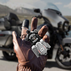 Biker Motorcycle Racing Personalized Keychain - Keychains - GoDuckee