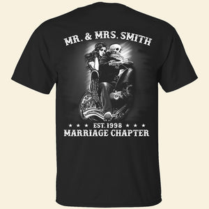 Biker Marriage Chapter - Personalized Shirts - Gift for Couple - Biker Couple of The Ride - Shirts - GoDuckee
