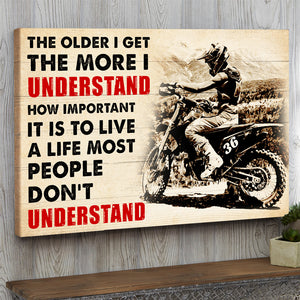 Vintage Motocross Poster - Custom Number - In The Middle of Nowhere - Poster & Canvas - GoDuckee