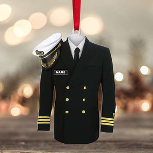 Navy Uniform - Personalized Christmas Ornament - Ornament - GoDuckee